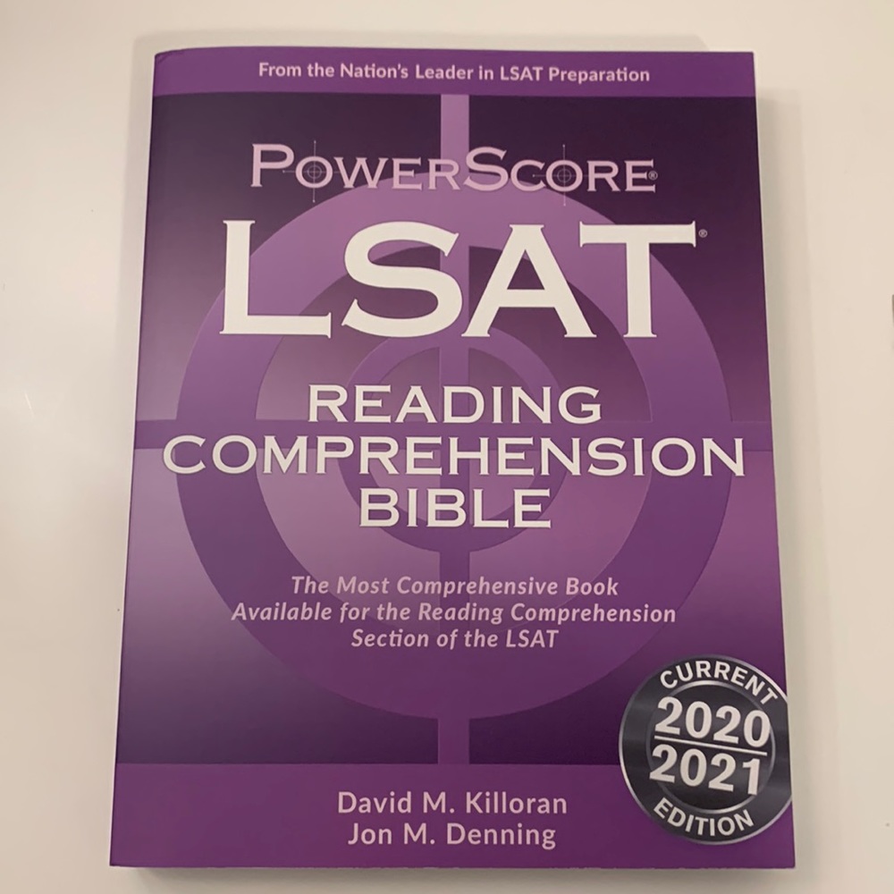 NEW PowerScore LSAT Reading Comprehension Bible 2021
